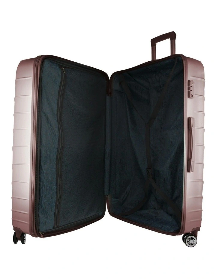 Pierre Cardin Palais Hard Shell Medium and Cabin 2-Piece Set + Luggage Tag in Rose image 6