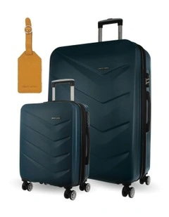 Avion Hard Shell Large and Cabin Bundle 2-Piece Set + Luggage Tag in Teal