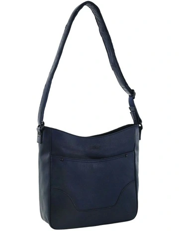 Nappa Leather Chic Cross-Body Bag in Navy