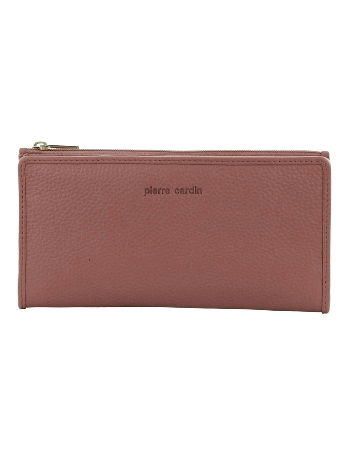 Genuine Ladies Leather Bi-Fold Wallet in Rose image 1