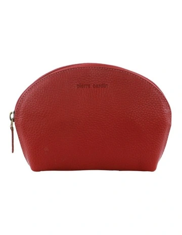 Leather Coin Purse in Red