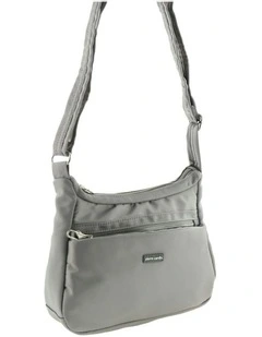 Anti-Theft Cross Body Bag in Taupe