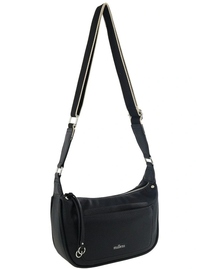 Vegan Leather Fashion Everyday Crossbody in Black image 1