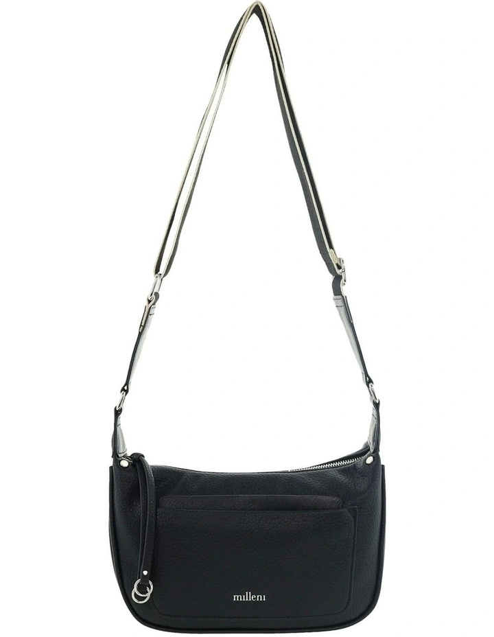 Vegan Leather Fashion Everyday Crossbody in Black image 2