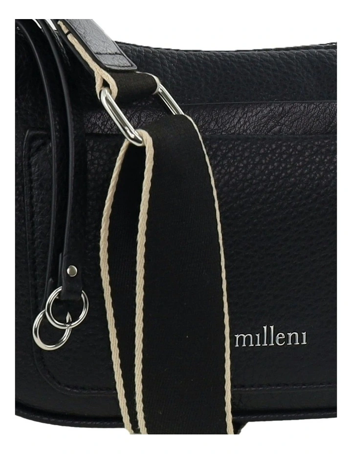 Vegan Leather Fashion Everyday Crossbody in Black image 4