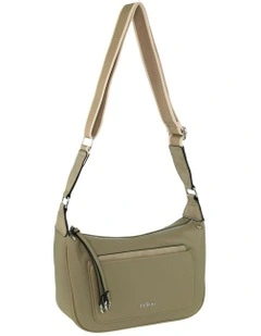 Vegan Leather Fashion Everyday Crossbody in Taupe