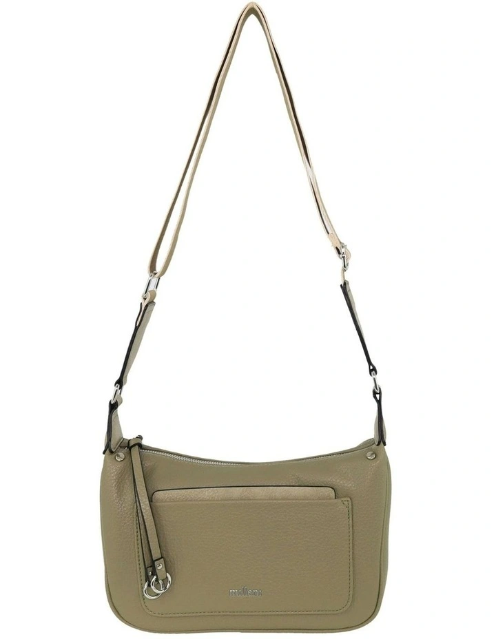Vegan Leather Fashion Everyday Crossbody in Taupe image 2