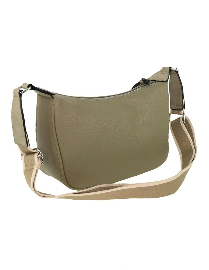 Vegan Leather Fashion Everyday Crossbody in Taupe image 3