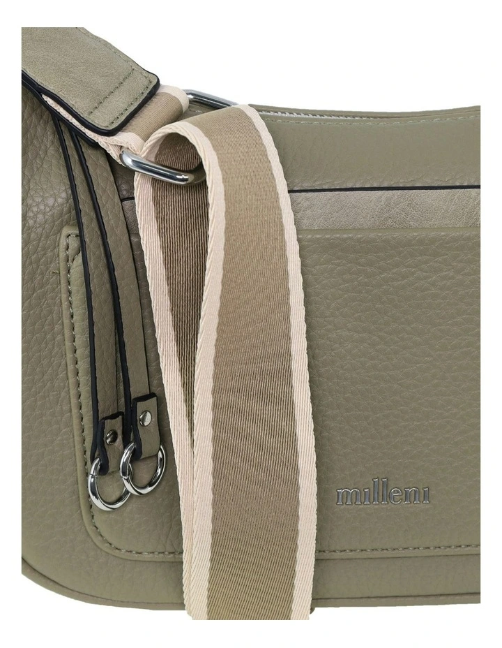 Vegan Leather Fashion Everyday Crossbody in Taupe image 4