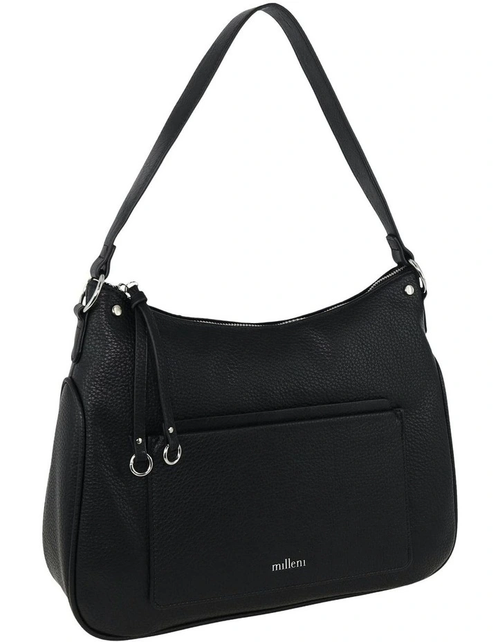 Vegan Leather Fashion Tote Bag in Black image 1