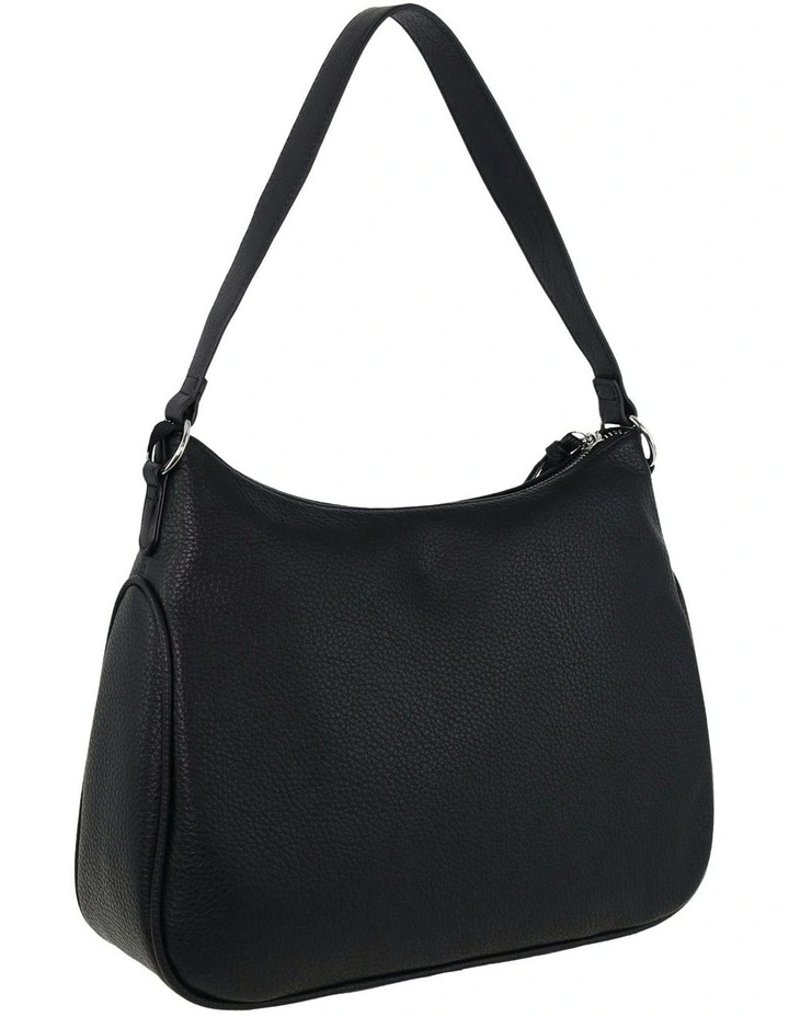 Vegan Leather Fashion Tote Bag in Black image 3