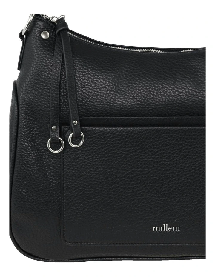 Vegan Leather Fashion Tote Bag in Black image 4