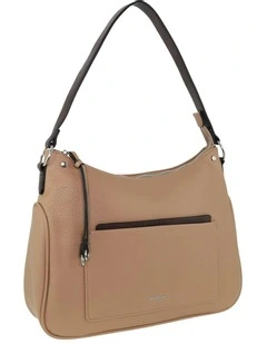Vegan Leather Fashion Tote Bag in Stone