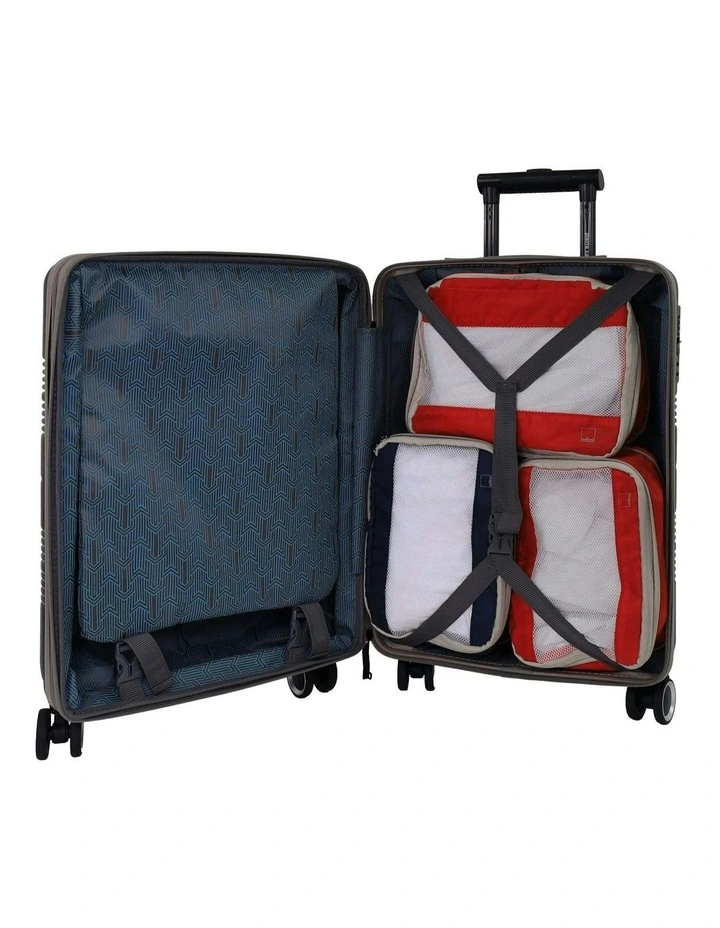 Impact Hard Suitcase Set 3-Piece in Black image 3
