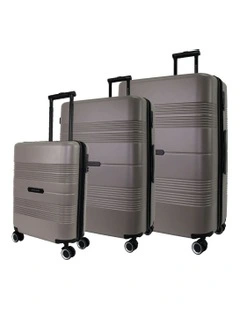 Impact Hard Suitcase 3-Piece Set in Taupe