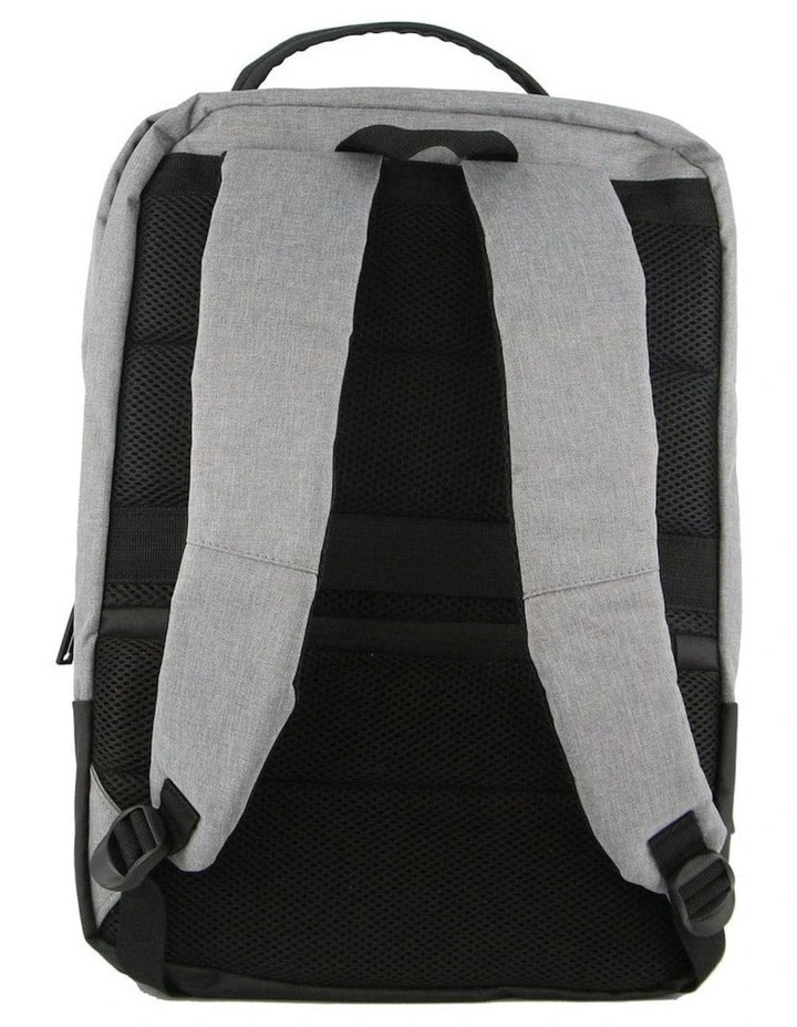 Travel and Business Backpack with Built-in USB Port in Grey image 3