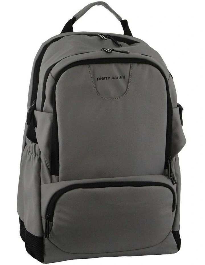Travel and Business Backpack with Built-in USB Port in Grey image 1
