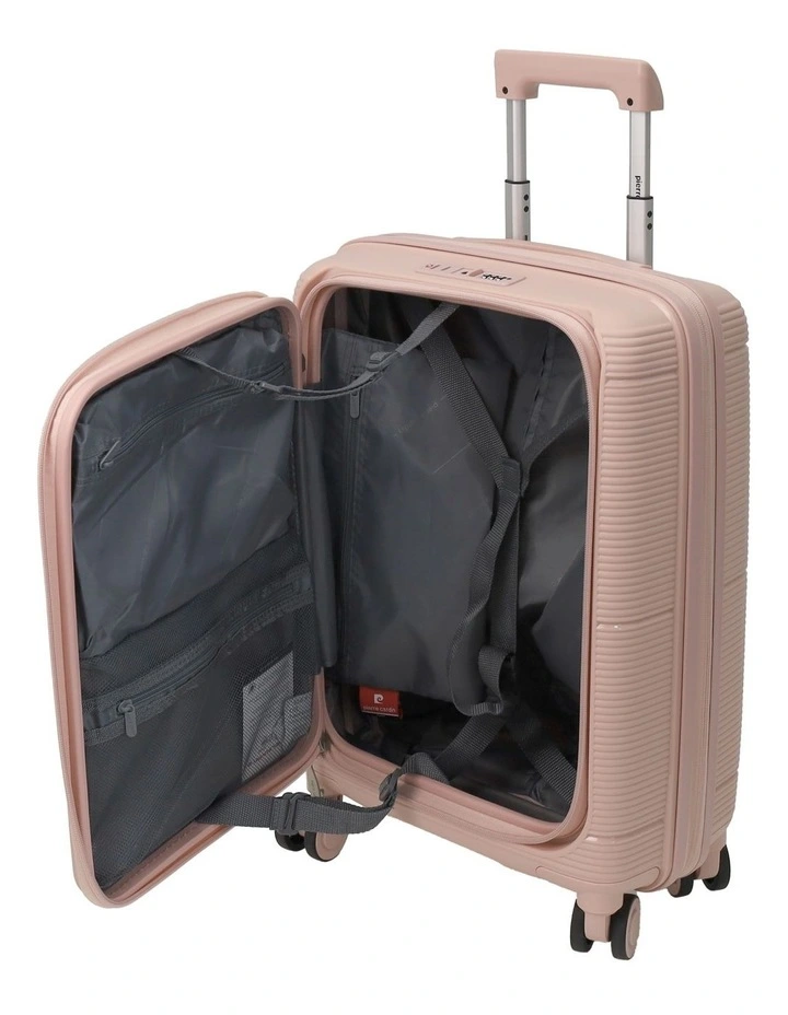Luxe 54cm CABIN Front Opening Hard Shell Suitcase in Blush image 2