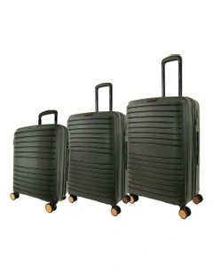 Oasis 3-Piece Hard Suitcase in Olive