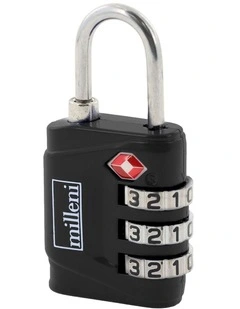 Travel TSA Combination Lock in Black