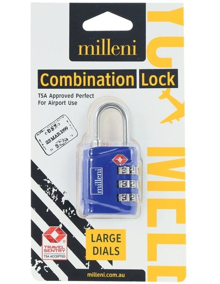Travel TSA Combination Lock in Blue image 2