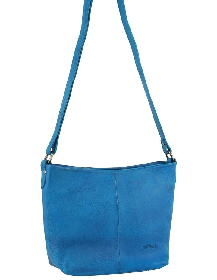 Nappa Leather Cross-Body Bag in Aqua image 1