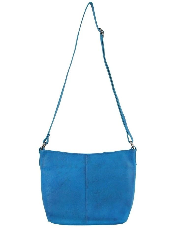 Nappa Leather Cross-Body Bag in Aqua image 3