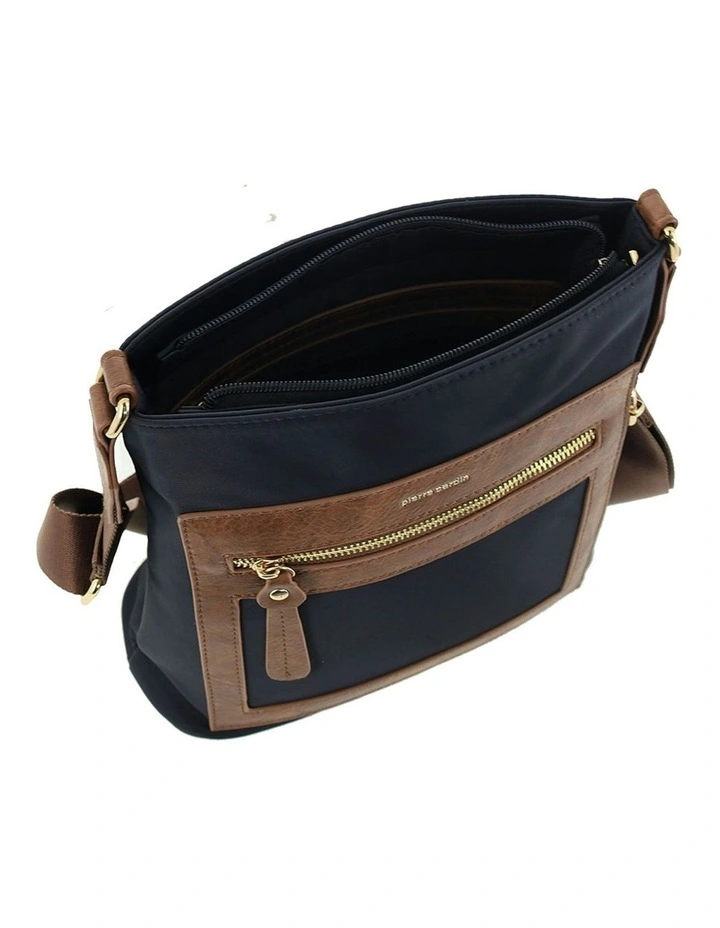 RFID Anti-Theft Nylon Crossbody Bag in Black image 2