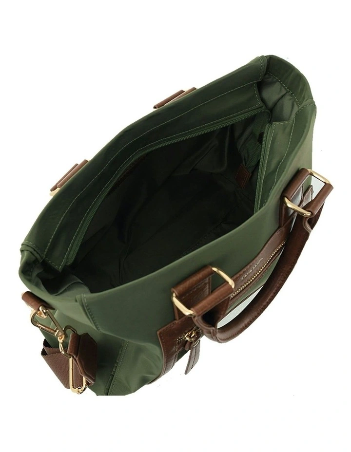 RFID Anti-Theft Nylon Mini Tote with Crossbody in Olive image 2