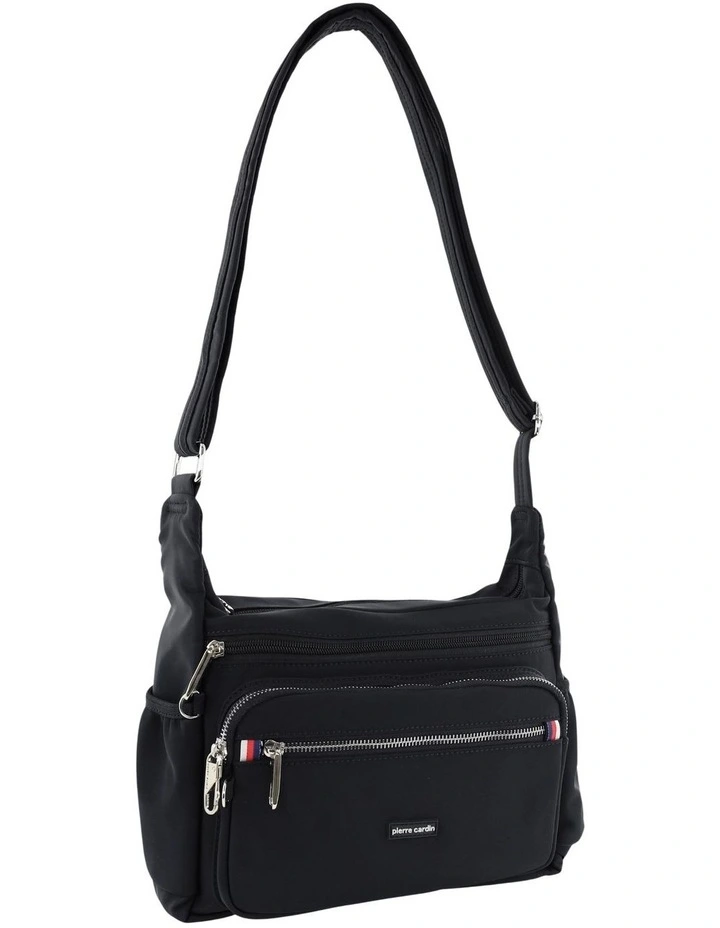 RFID Anti-Theft Nylon Crossbody in Black image 1