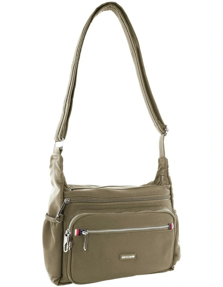 RFID Anti-Theft Nylon Crossbody in Camel image 1