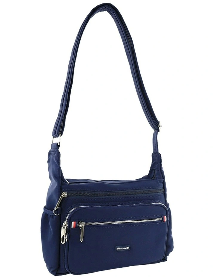 RFID Anti-Theft Nylon Crossbody in Navy image 1