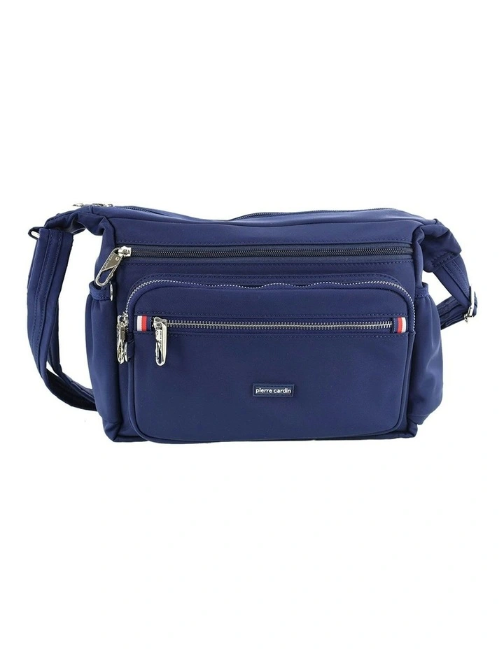 RFID Anti-Theft Nylon Crossbody in Navy image 4