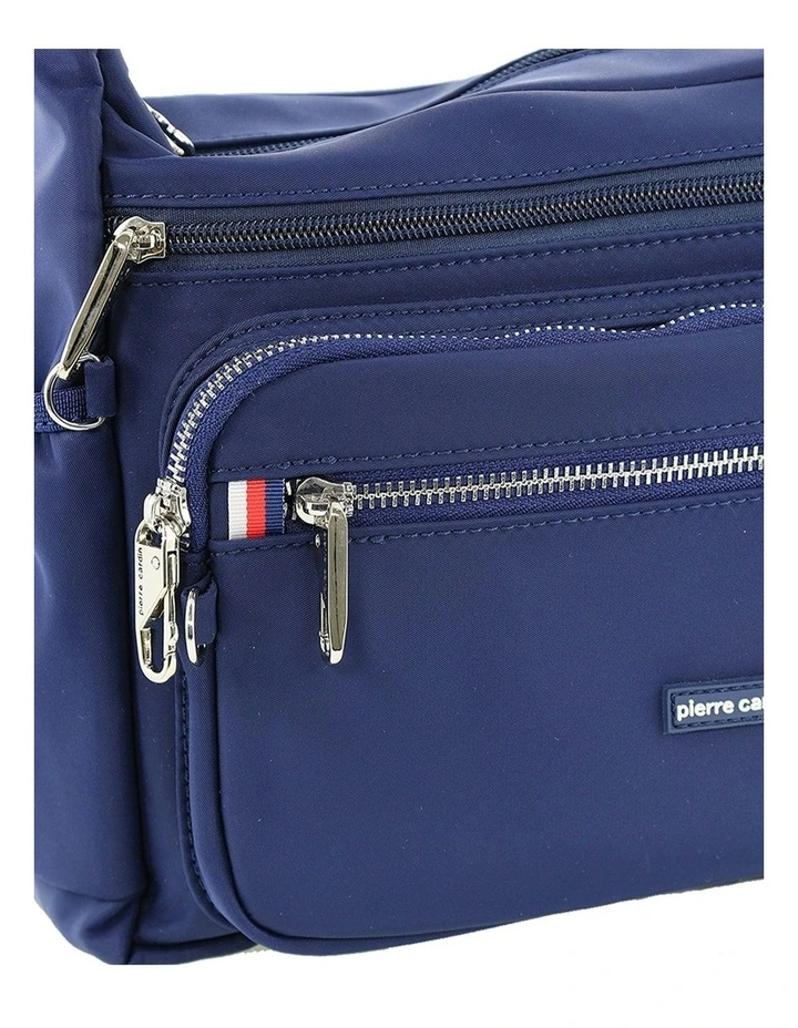 RFID Anti-Theft Nylon Crossbody in Navy image 6