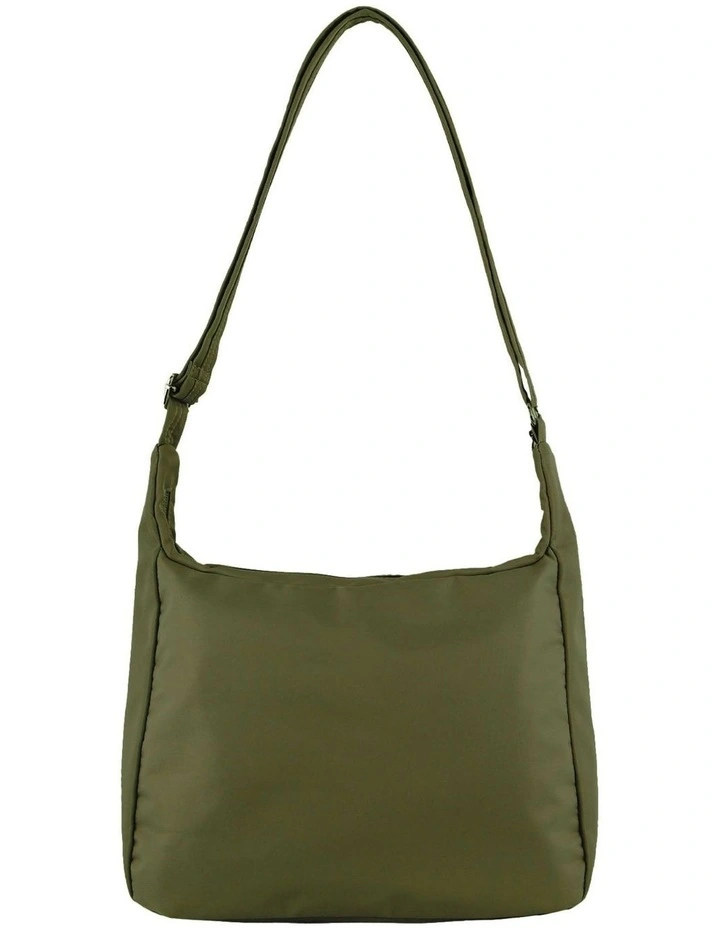 Anti-Theft Cross Body Bag in Olive image 3