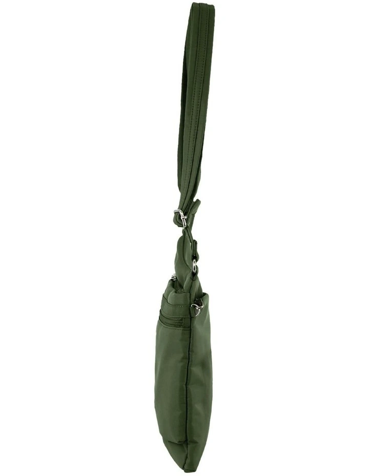 Anti-Theft Cross Body Bag in Olive image 2