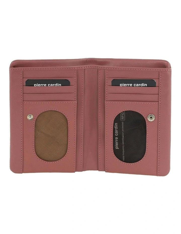 Pierre Cardin Ladies Leather Bi-Fold Wallet in Blush image 2