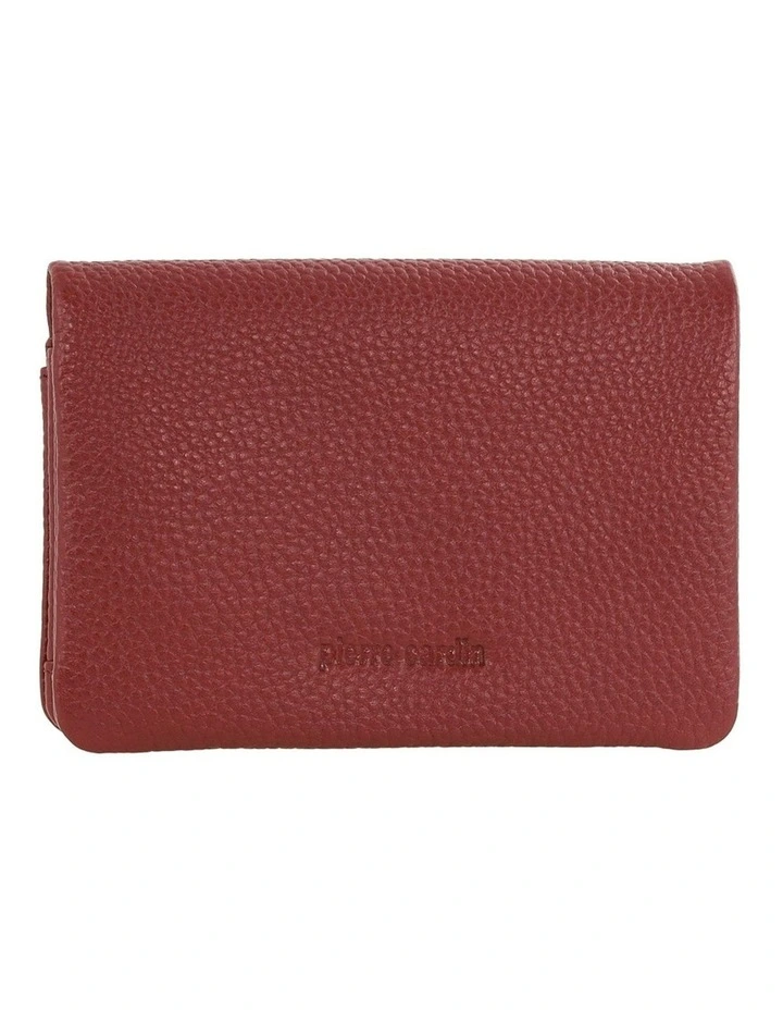 Leather Bi-Fold Wallet in Cherry image 1