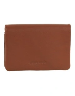 Leather Bi-Fold Wallet in Cognac
