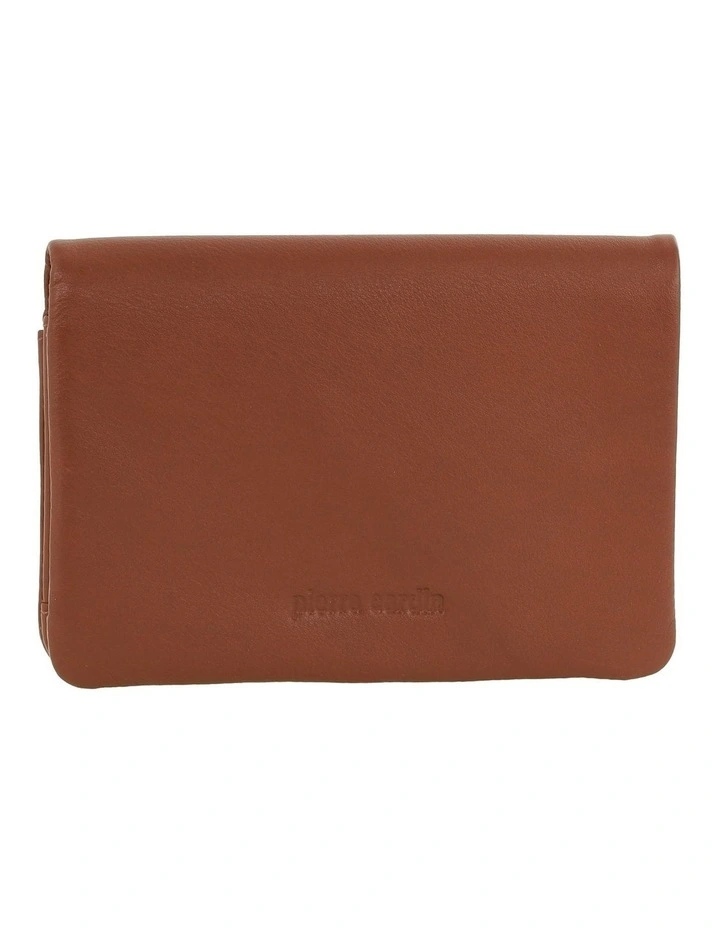 Leather Bi-Fold Wallet in Cognac image 1