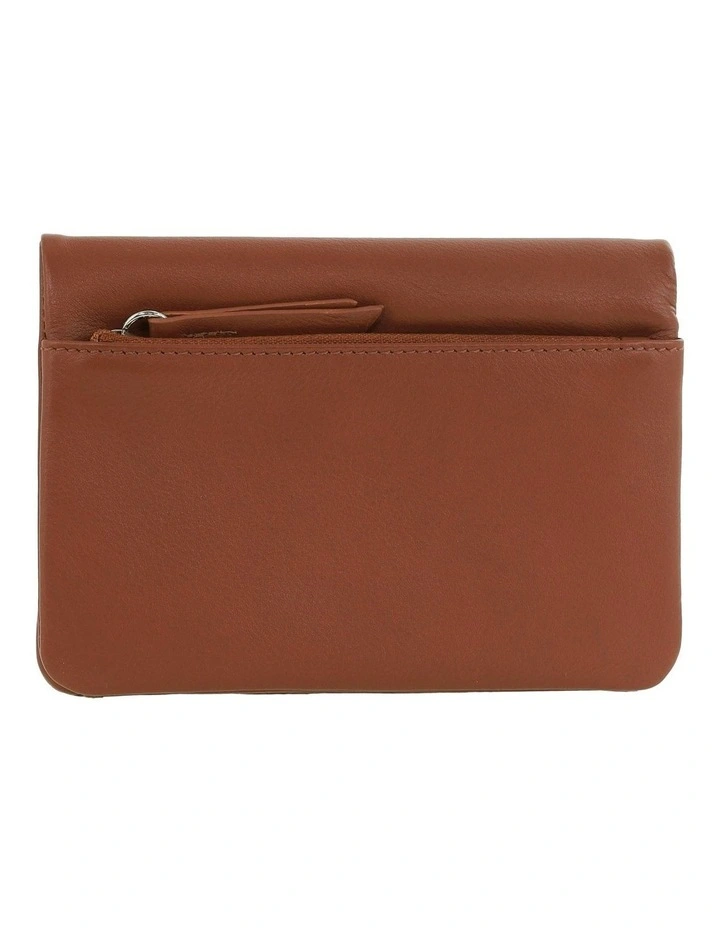Leather Bi-Fold Wallet in Cognac image 3