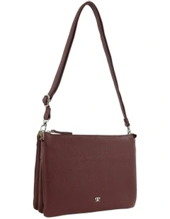 Leather Crossbody Bag in Shiraz