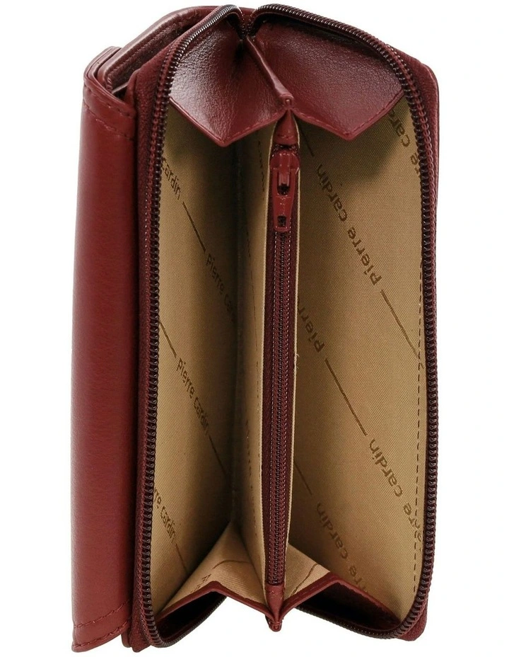 Bi-Fold Tab Wallet in Cherry image 2