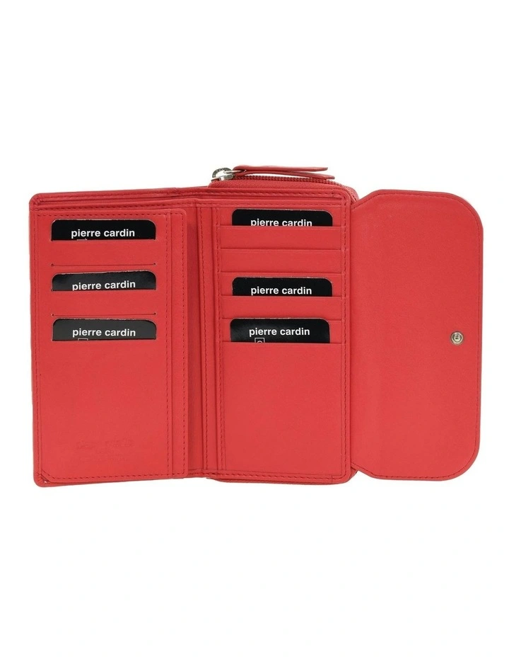 Bi-Fold Tab Wallet in Coral image 3