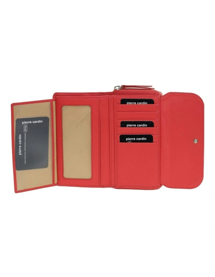 Bi-Fold Tab Wallet in Coral image 4