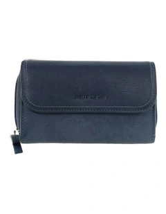 Bi-Fold Tab Wallet in Denim