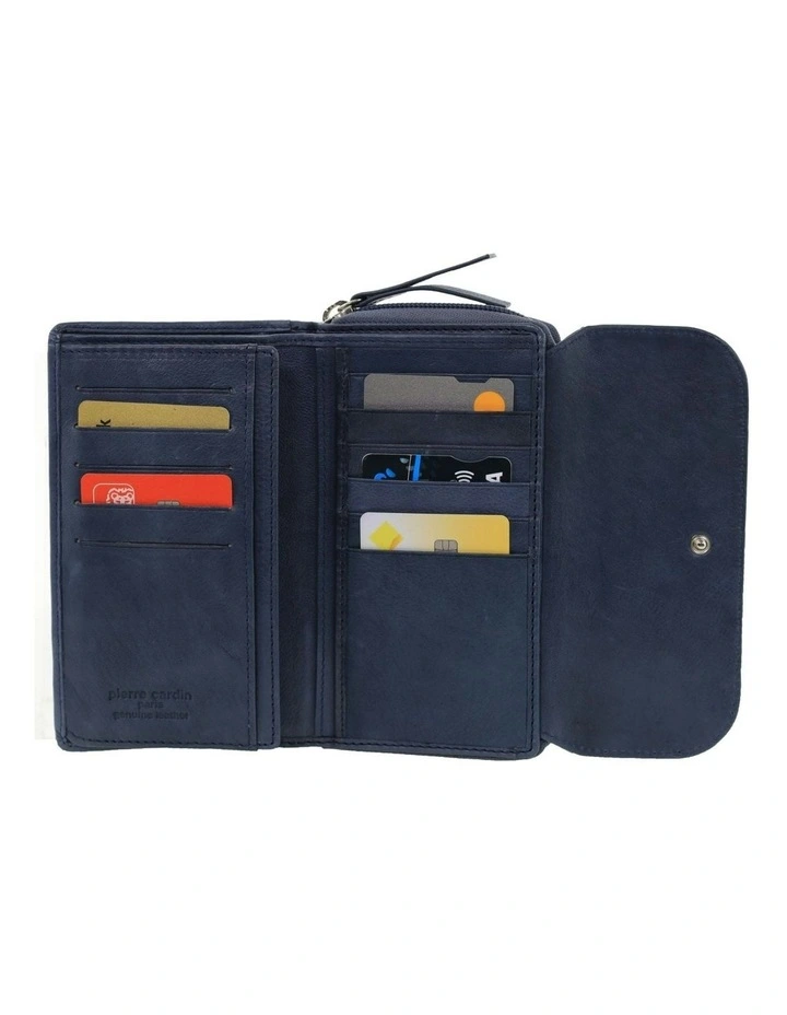 Bi-Fold Tab Wallet in Denim image 3