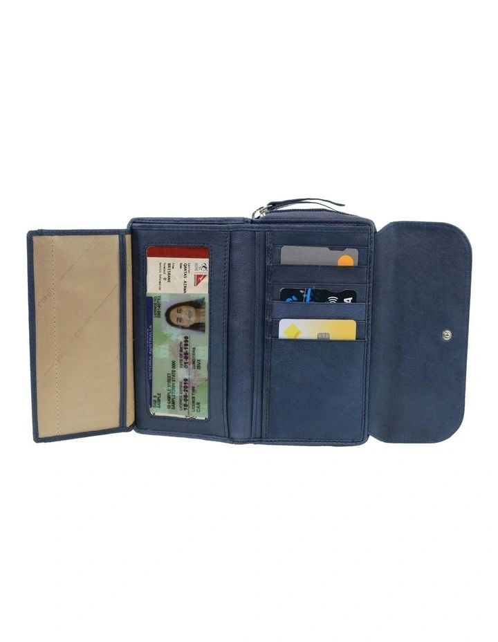 Bi-Fold Tab Wallet in Denim image 4