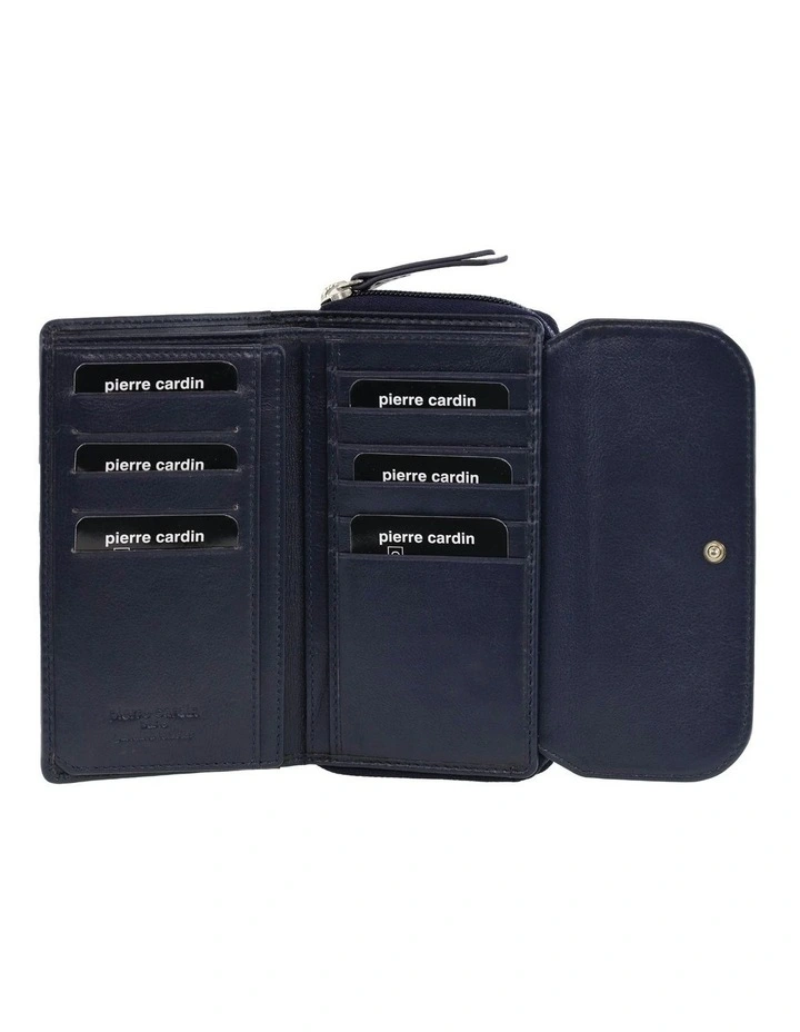 Bi-Fold Tab Wallet in Navy image 3