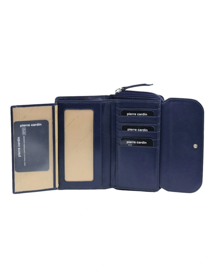 Bi-Fold Tab Wallet in Navy image 4